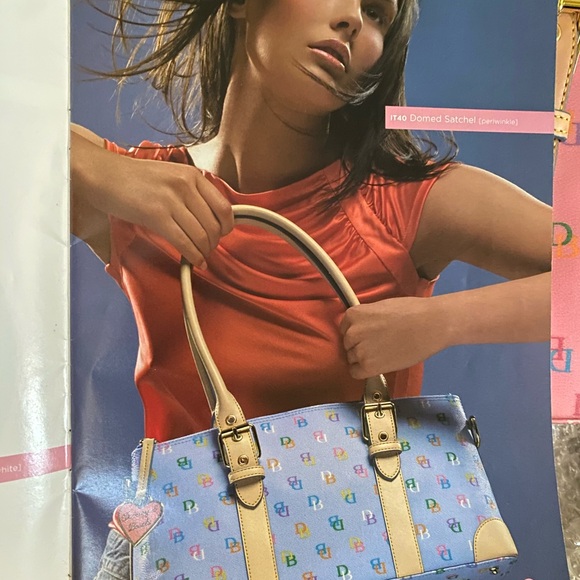 DOONEY & BOURKE RARE Y2K DOMED SATCHEL “IT GIRL 2000’s RAINBOW MONOGRAM BAG NWT! - Picture 12 of 15